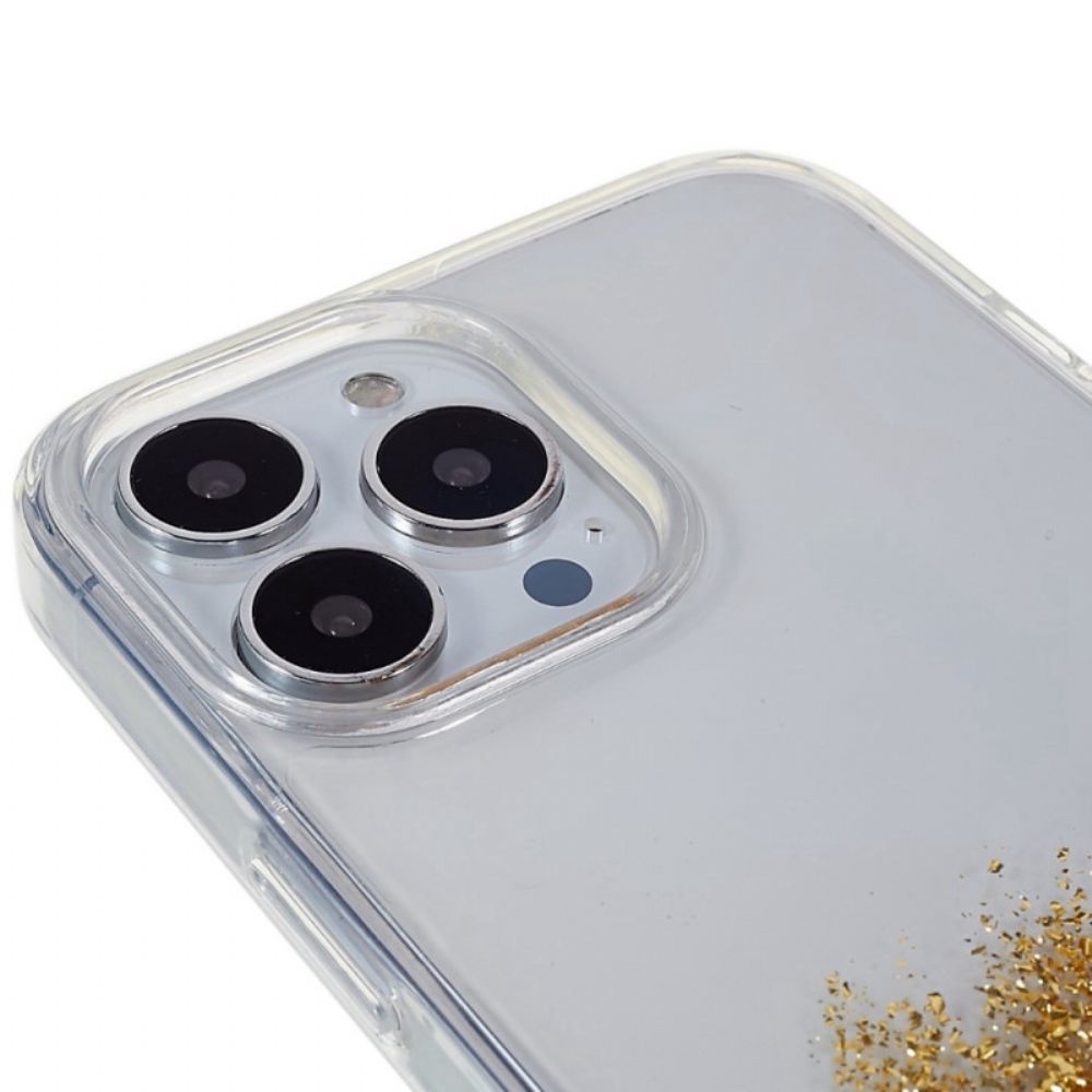 Hoesje voor iPhone 14 Pro Glitterkunst