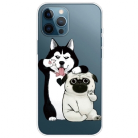 Hoesje voor iPhone 14 Pro Grappige Honden