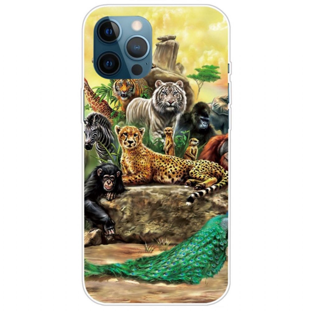 Hoesje voor iPhone 14 Pro Safaridieren