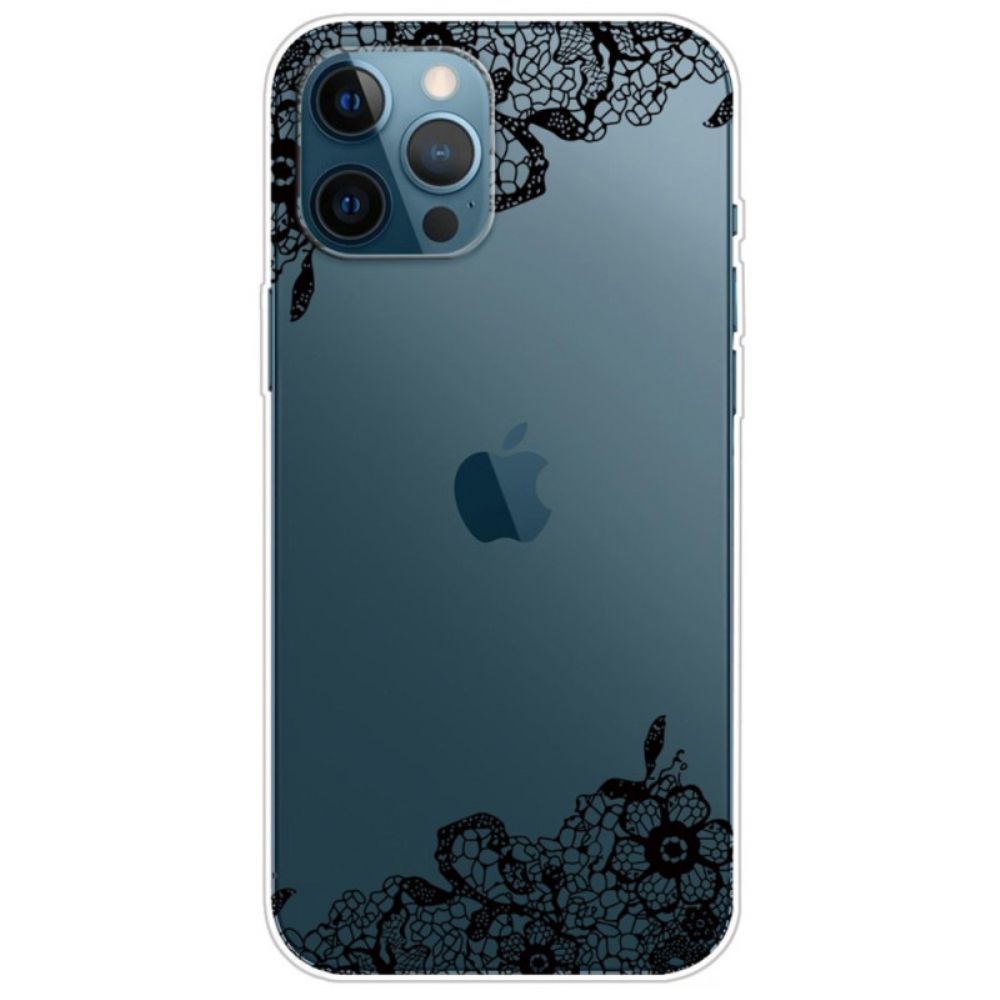 Hoesje voor iPhone 14 Pro Transparant Kant