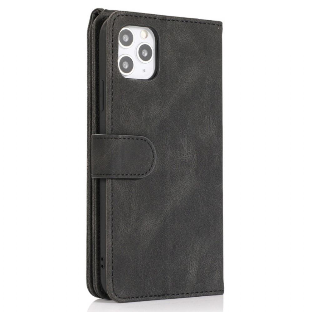 Leren Hoesje voor iPhone 14 Pro Met Ritszakje