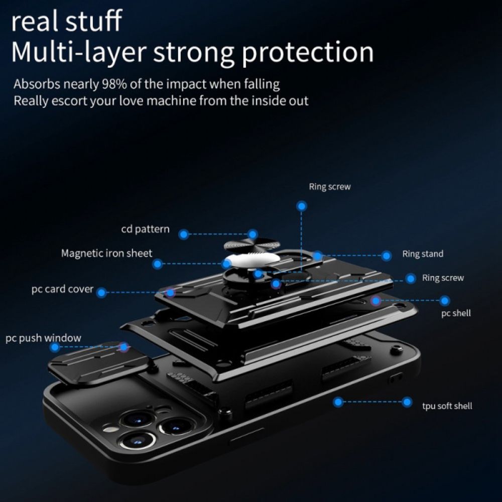 Telefoonhoesje voor iPhone 14 Pro Multifunctioneel