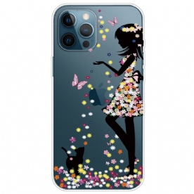 Telefoonhoesje voor iPhone 14 Pro Transparant Jong Meisje