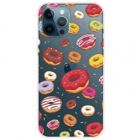 Telefoonhoesje voor iPhone 14 Pro Transparante Donuts