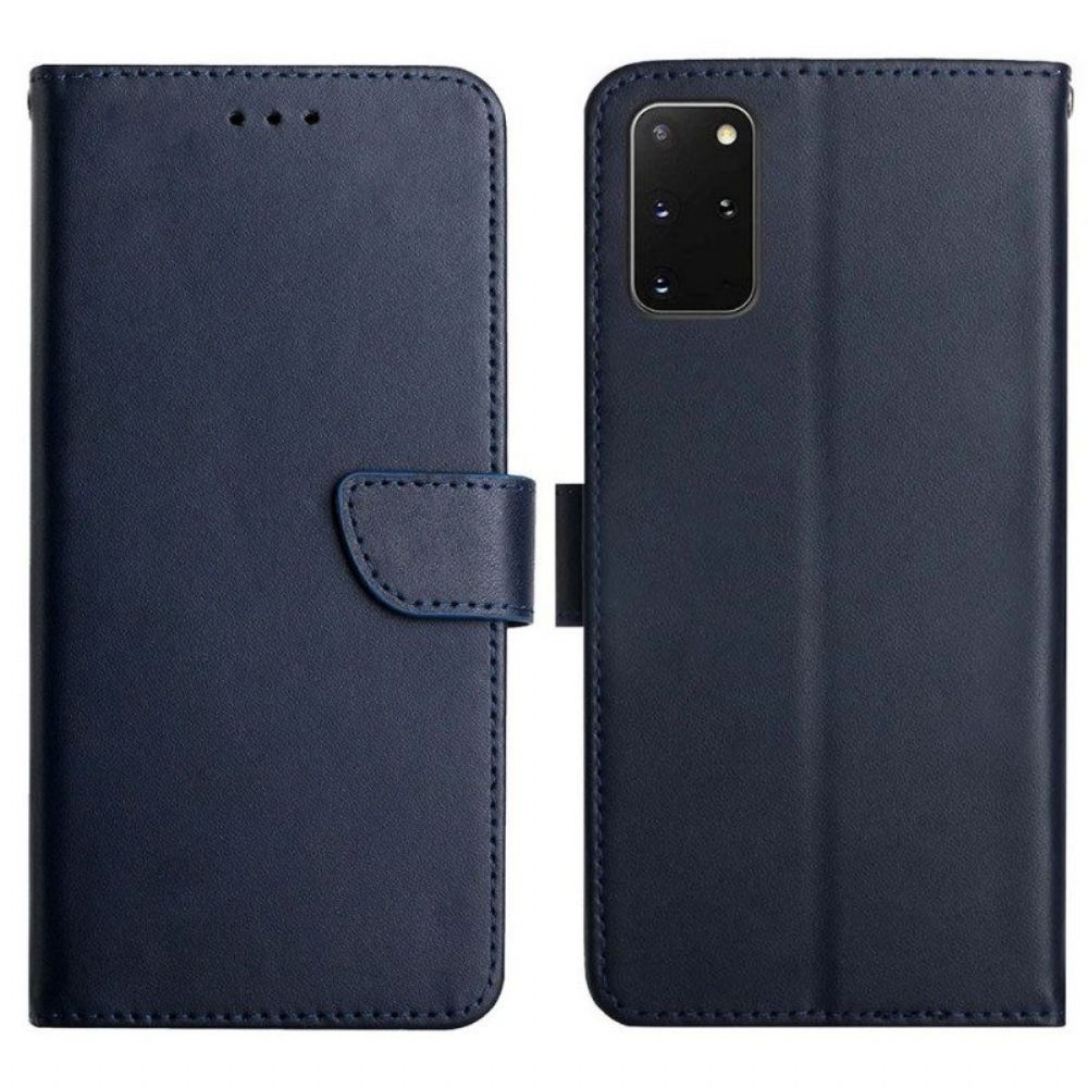 Folio-hoesje voor Samsung Galaxy S20 Plus / S20 Plus 5G Echt Nappaleer