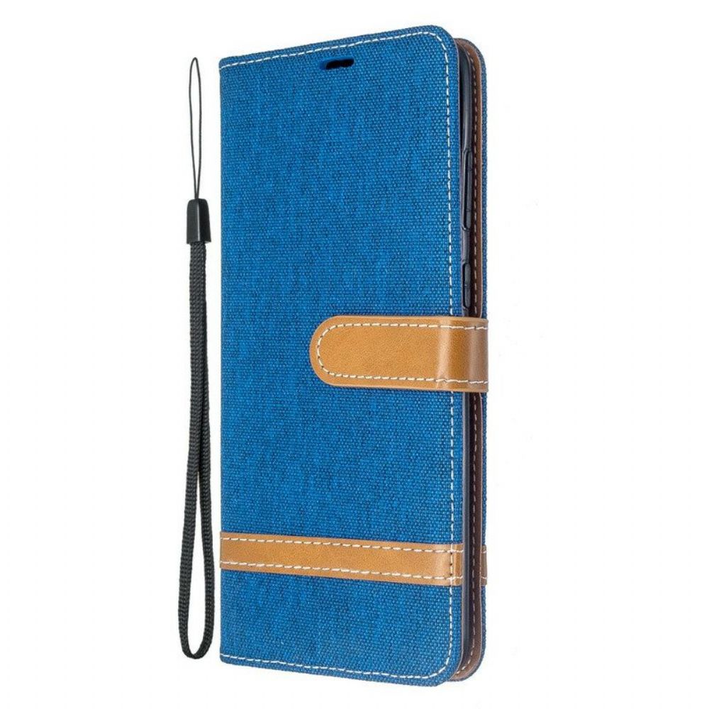 Leren Hoesje voor Samsung Galaxy S20 Plus / S20 Plus 5G Met Ketting Band Van Stof En Leereffect