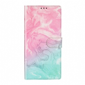 Leren Hoesje voor Samsung Galaxy S20 Plus / S20 Plus 5G Ontwerper Marmer