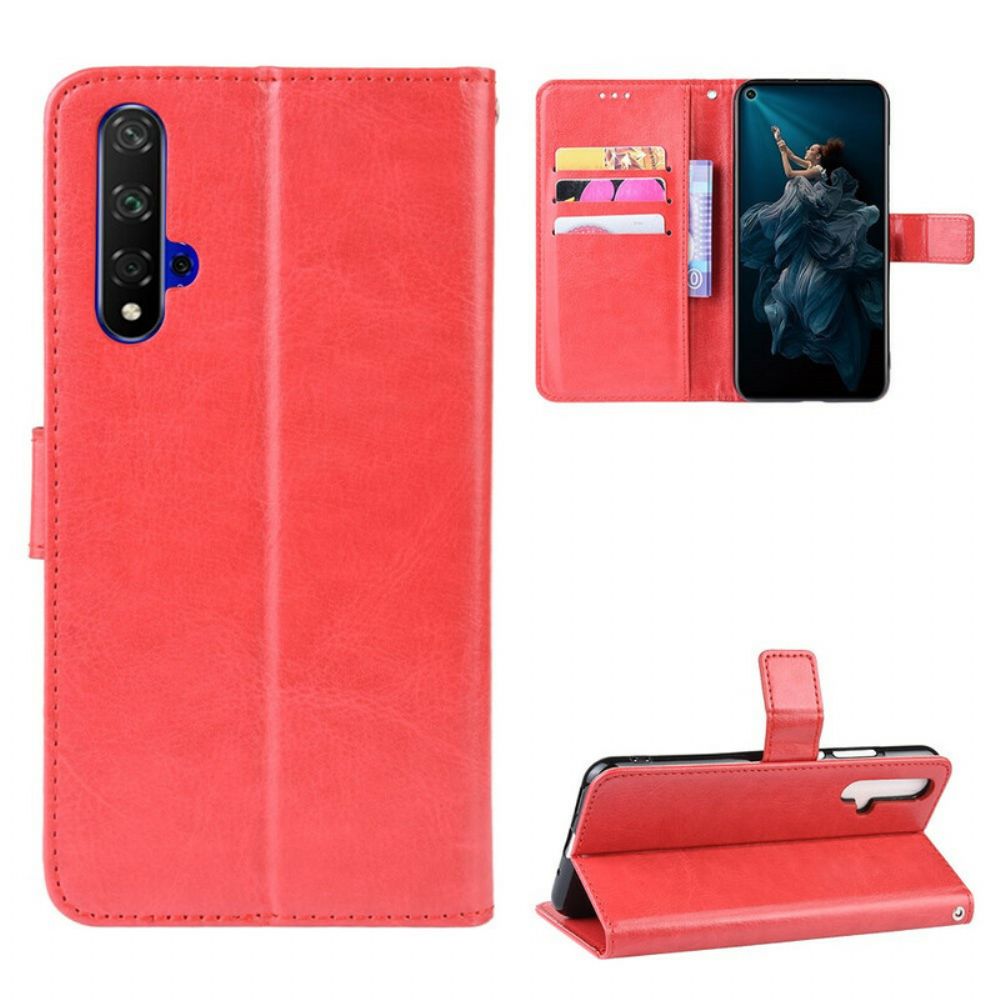 Flip Case voor Huawei Nova 5T / Honor 20 Flitsachtig Kunstleer