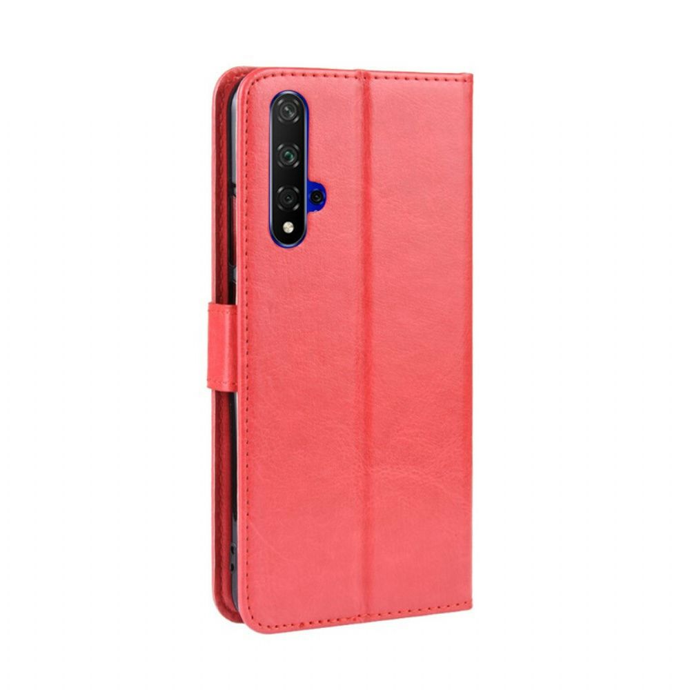 Flip Case voor Huawei Nova 5T / Honor 20 Flitsachtig Kunstleer