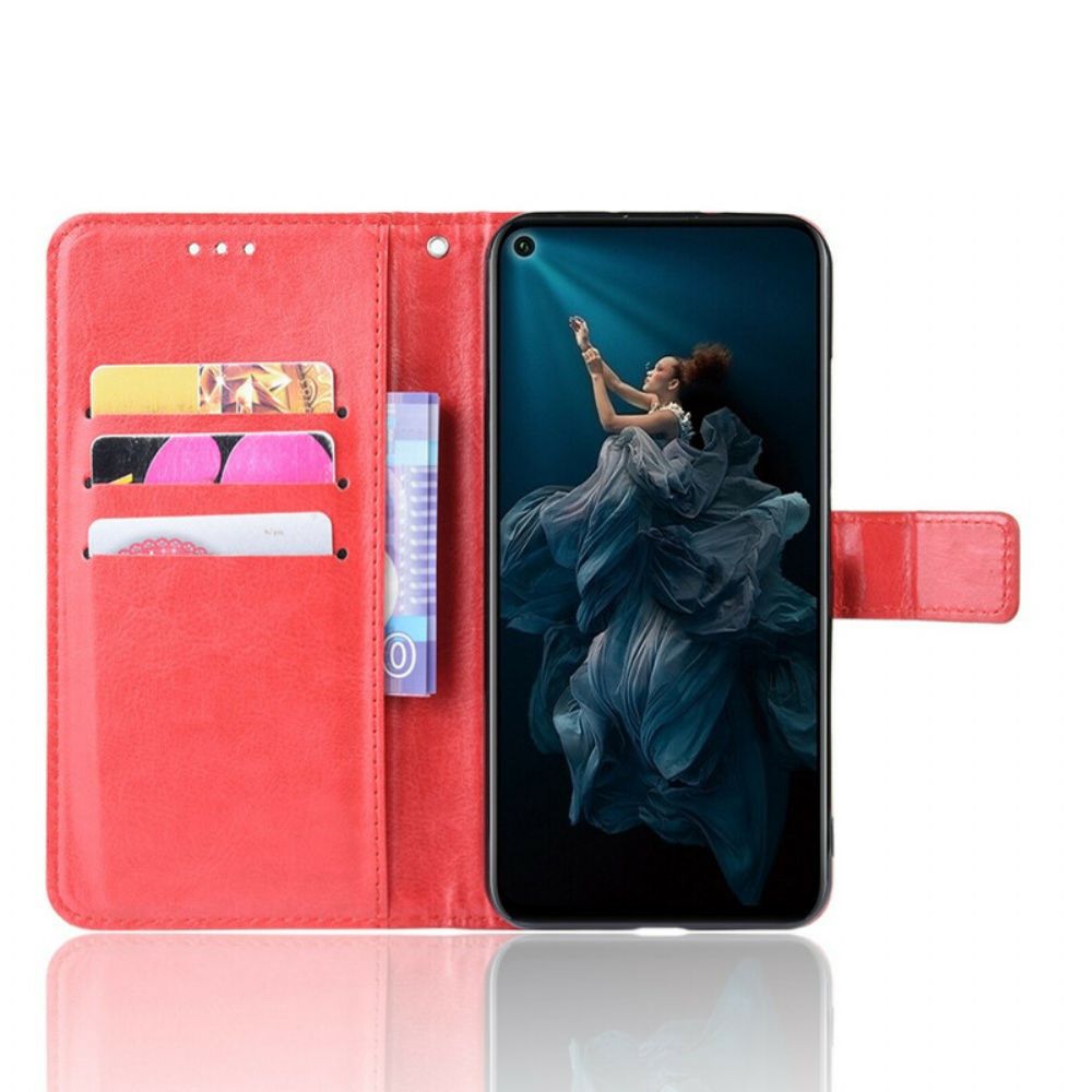 Flip Case voor Huawei Nova 5T / Honor 20 Flitsachtig Kunstleer