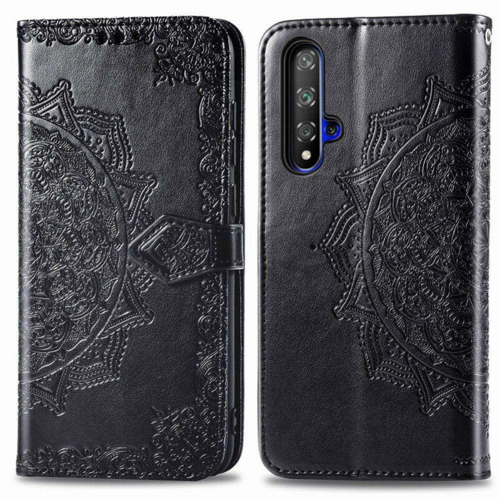 Flip Case voor Huawei Nova 5T / Honor 20 Mandala Van Middelbare Leeftijd