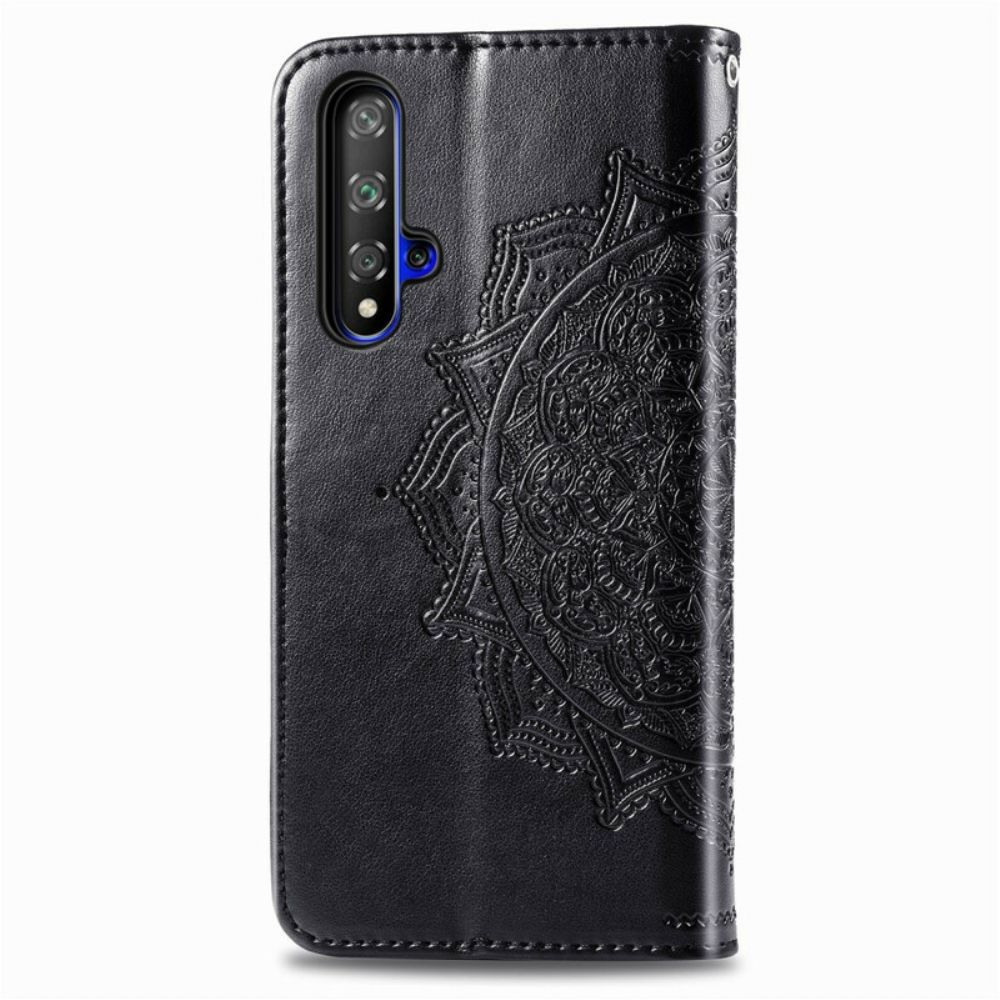 Flip Case voor Huawei Nova 5T / Honor 20 Mandala Van Middelbare Leeftijd