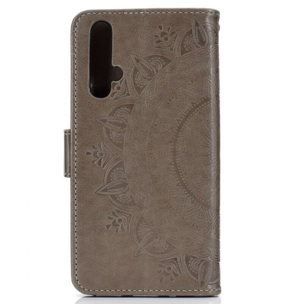 Flip Case voor Huawei Nova 5T / Honor 20 Zon Mandala