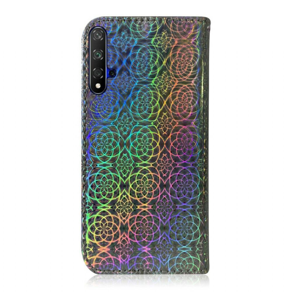 Leren Hoesje voor Huawei Nova 5T / Honor 20 Pure Kleur