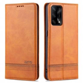 Bescherming Hoesje voor Oppo A74 4G Folio-hoesje Azns Kunstleer