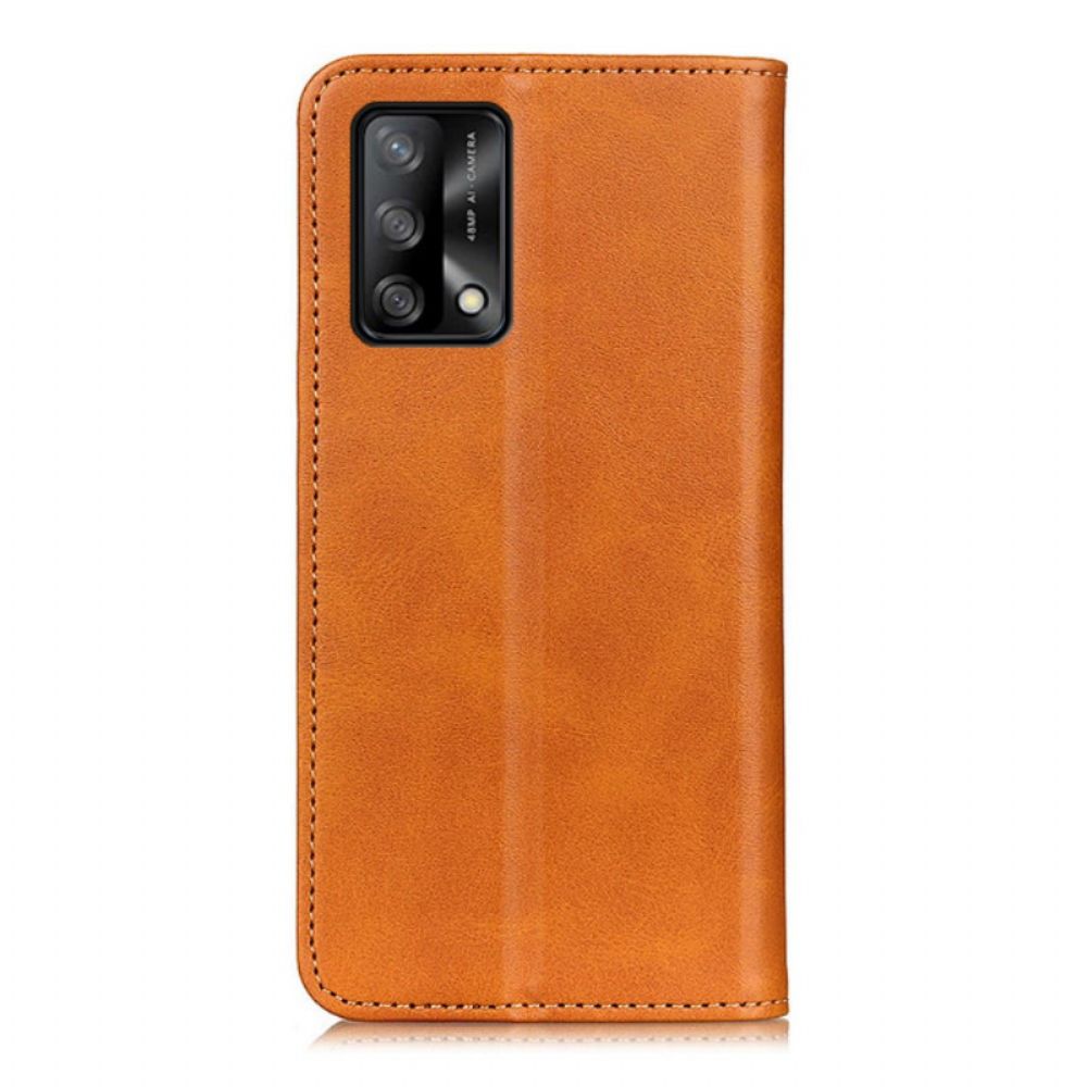 Bescherming Hoesje voor Oppo A74 4G Folio-hoesje Elegantie Splitleer