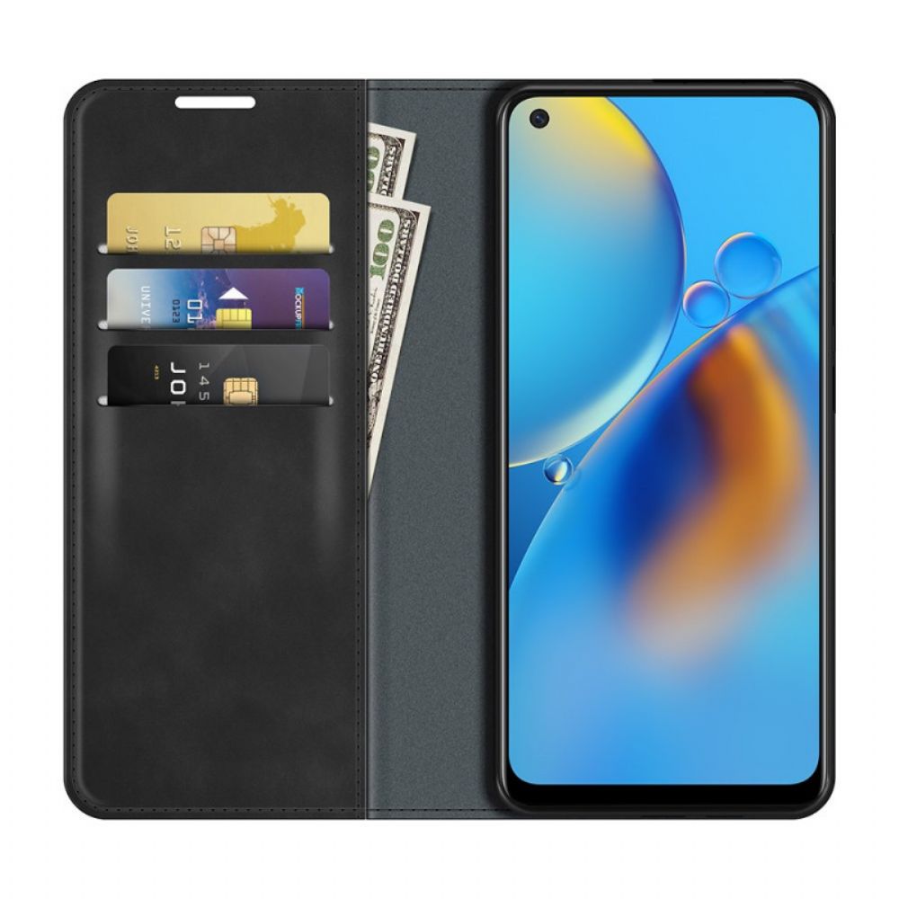 Bescherming Hoesje voor Oppo A74 4G Folio-hoesje Skin-touch