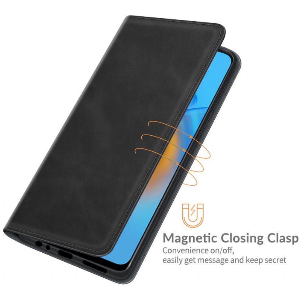 Bescherming Hoesje voor Oppo A74 4G Folio-hoesje Skin-touch