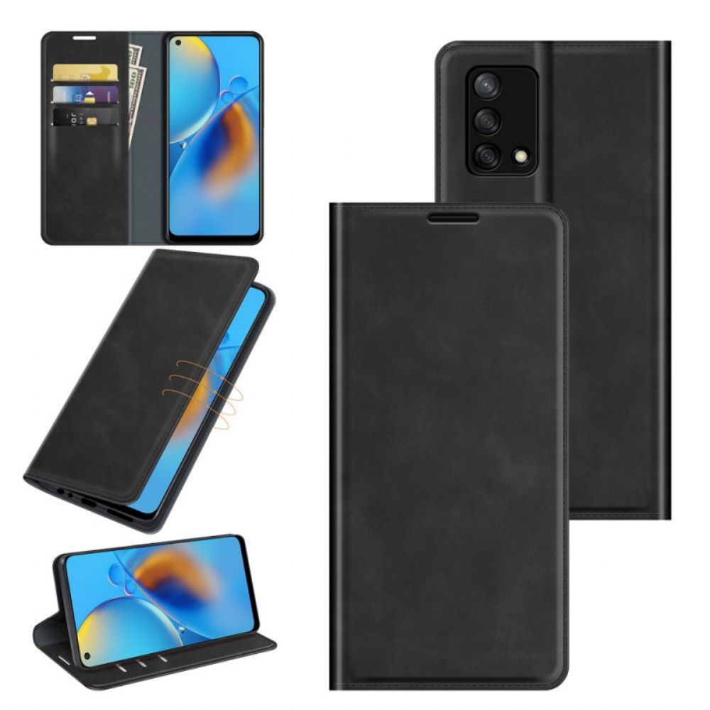 Bescherming Hoesje voor Oppo A74 4G Folio-hoesje Skin-touch