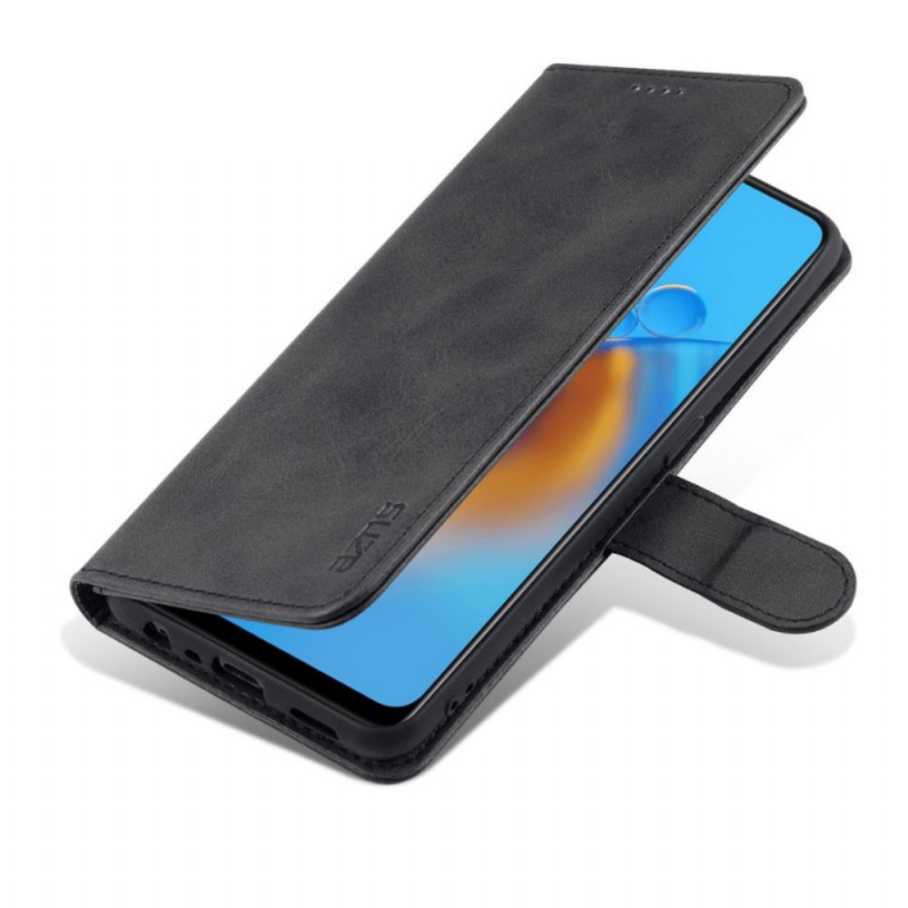 Folio-hoesje voor Oppo A74 4G Azns Ledereffect