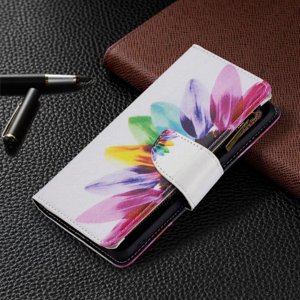 Folio-hoesje voor Oppo A74 4G Bloemzak Met Rits