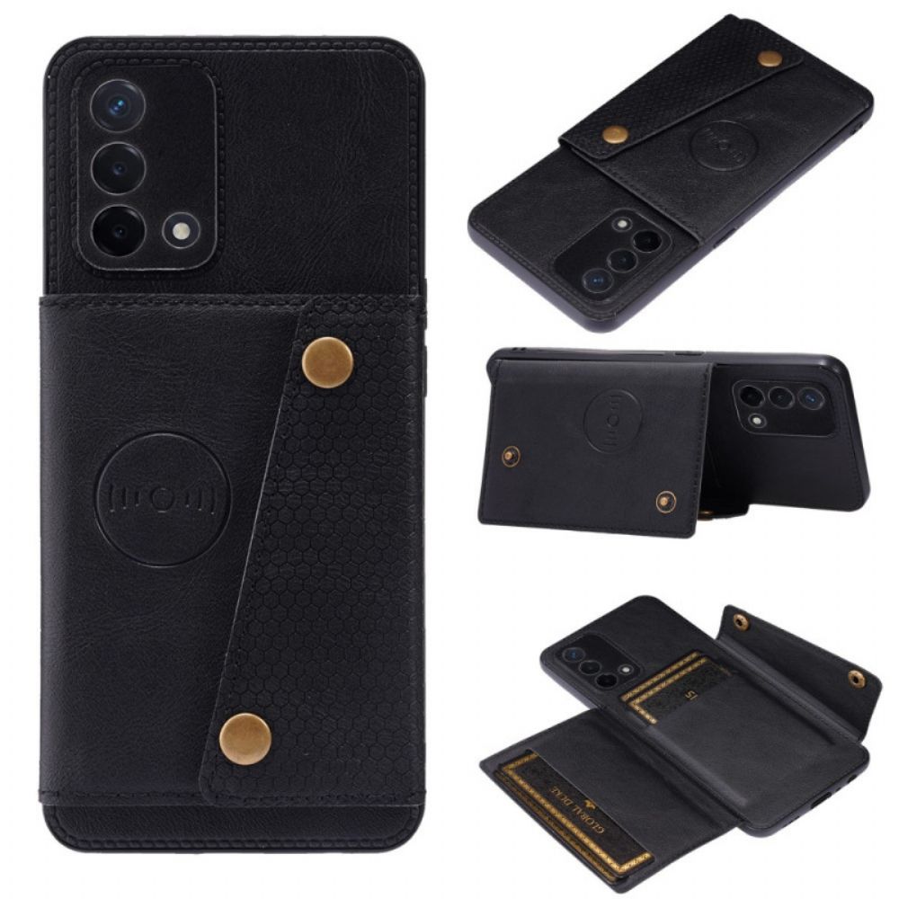 Hoesje voor Oppo A74 4G Portemonnee Snap Portemonnee