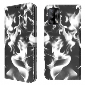 Leren Hoesje voor Oppo A74 4G Abstract Patroon