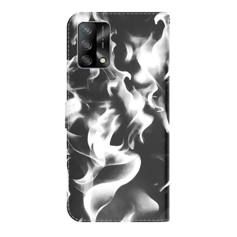 Leren Hoesje voor Oppo A74 4G Abstract Patroon