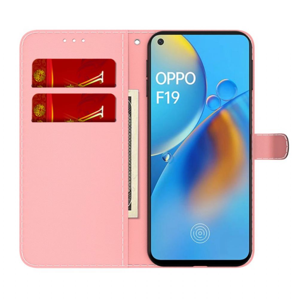 Leren Hoesje voor Oppo A74 4G Aquarel