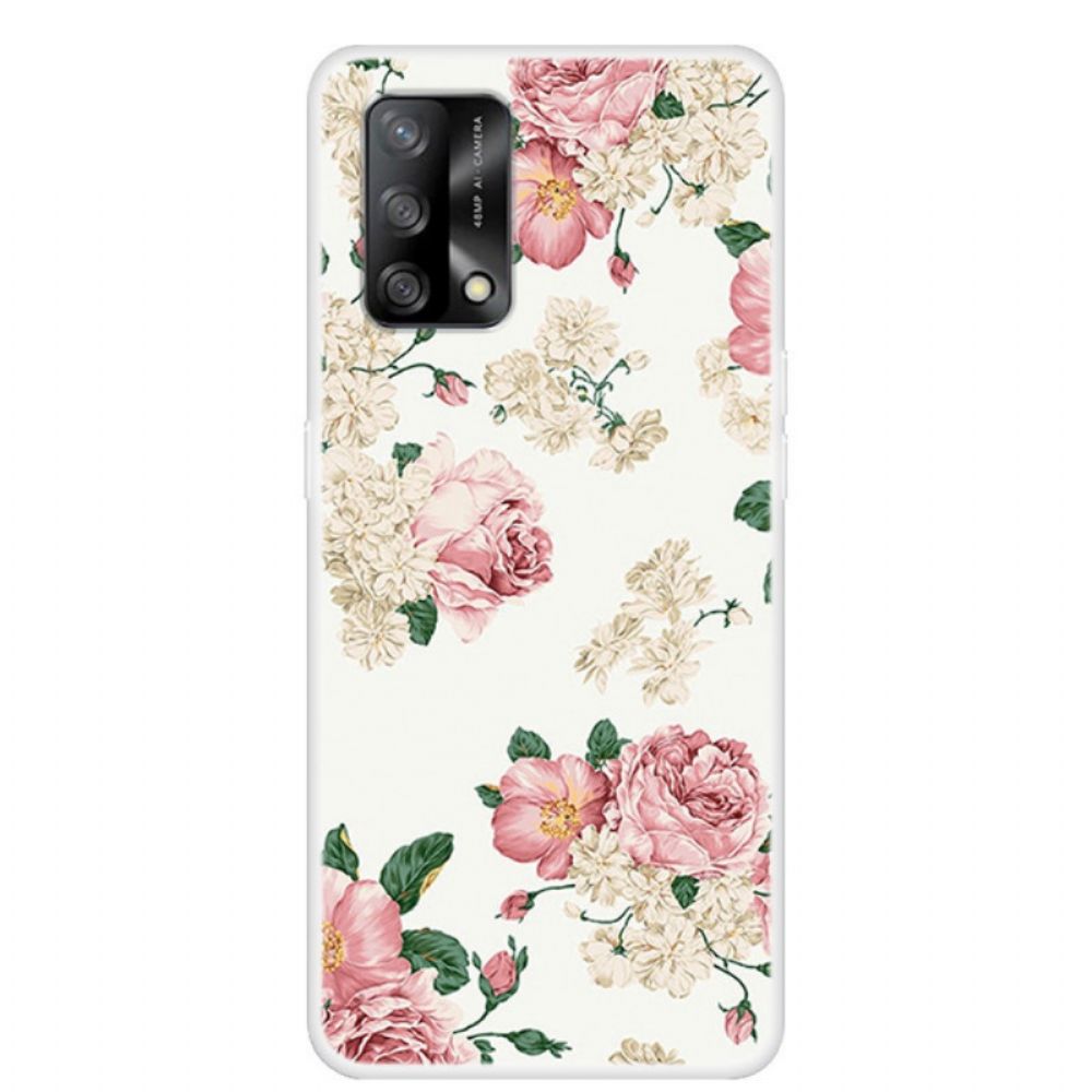 Telefoonhoesje voor Oppo A74 4G Vrijheidsbloemen