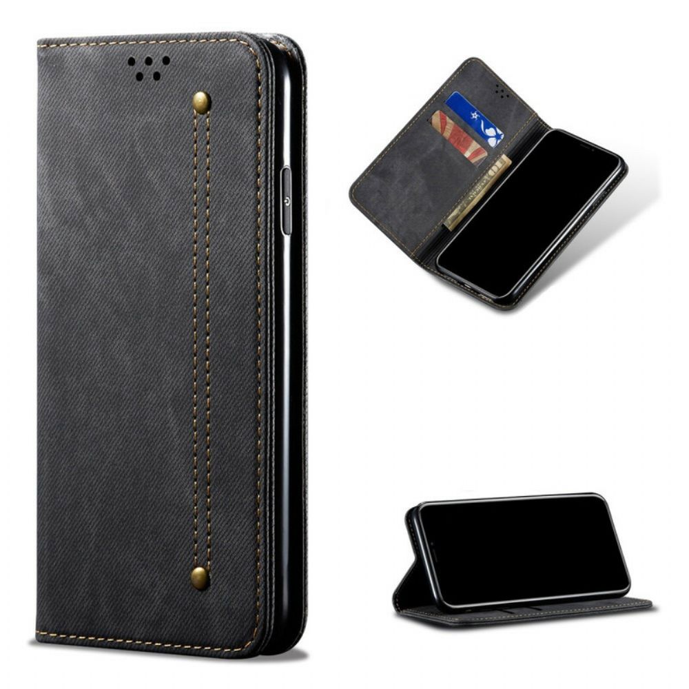 Bescherming Hoesje voor Xiaomi Mi 10T / 10T Pro Folio-hoesje Denim Stof