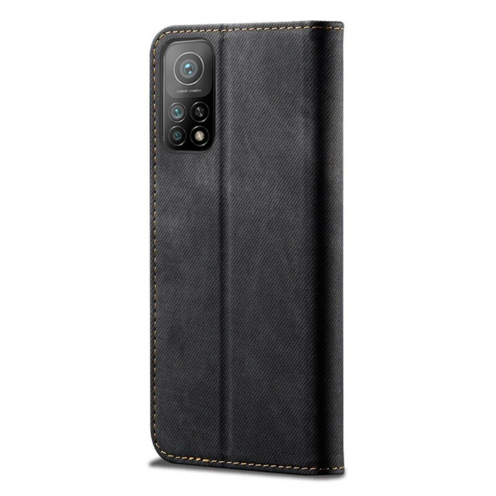 Bescherming Hoesje voor Xiaomi Mi 10T / 10T Pro Folio-hoesje Denim Stof