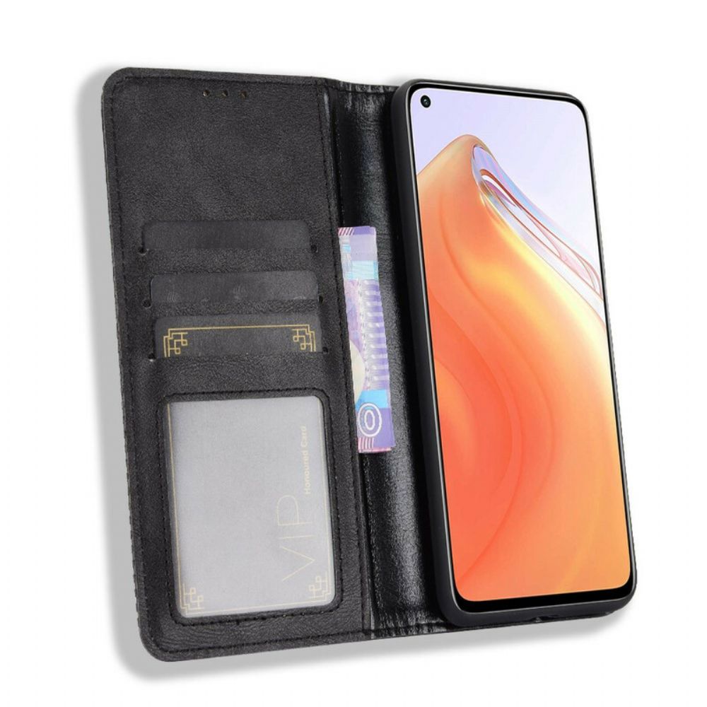 Bescherming Hoesje voor Xiaomi Mi 10T / 10T Pro Folio-hoesje Vintage Gestileerd Leereffect