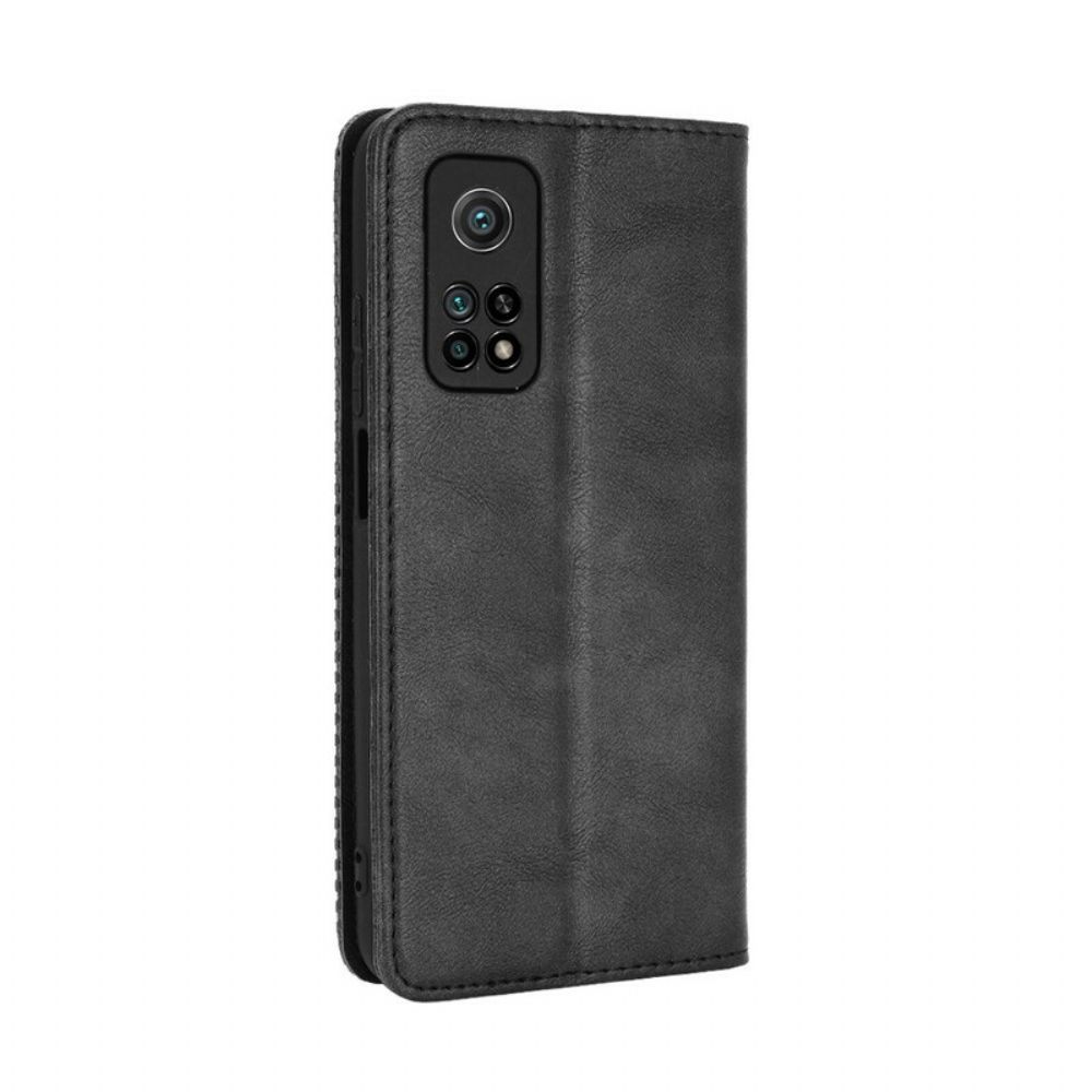 Bescherming Hoesje voor Xiaomi Mi 10T / 10T Pro Folio-hoesje Vintage Gestileerd Leereffect