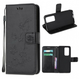 Flip Case voor Xiaomi Mi 10T / 10T Pro Aziatische Vlinders En Bloemen