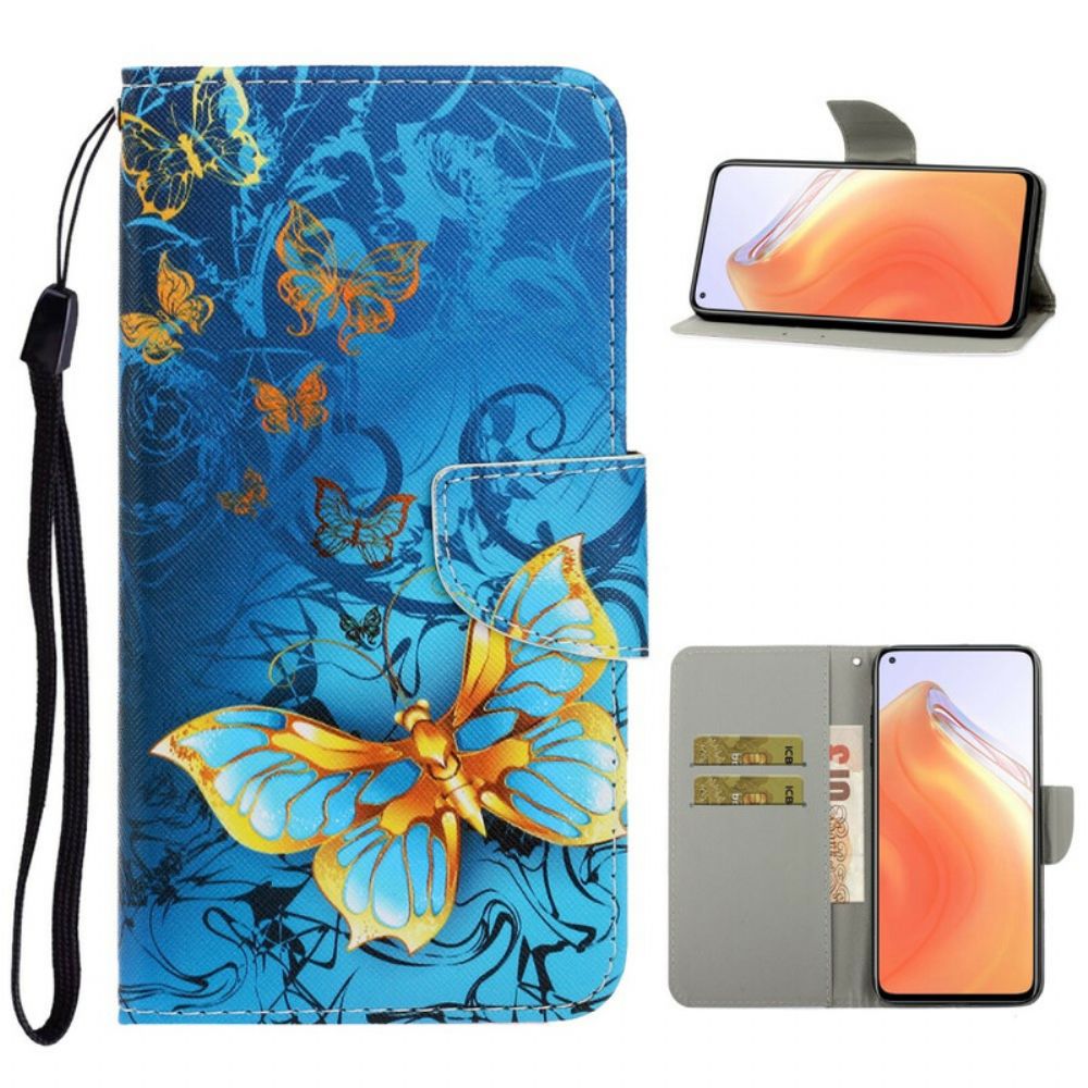 Flip Case voor Xiaomi Mi 10T / 10T Pro Met Ketting Vlinderriem Variaties