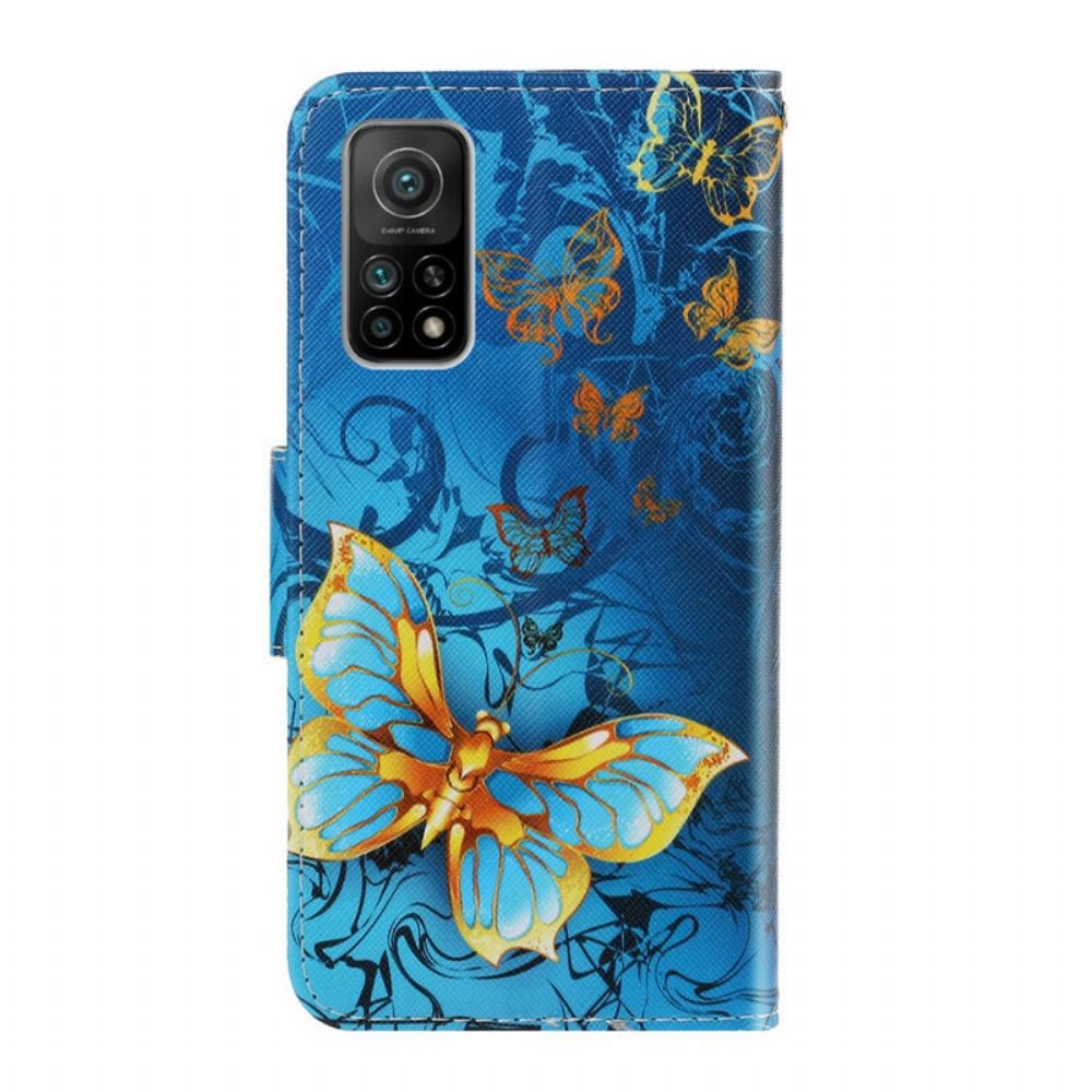 Flip Case voor Xiaomi Mi 10T / 10T Pro Met Ketting Vlinderriem Variaties