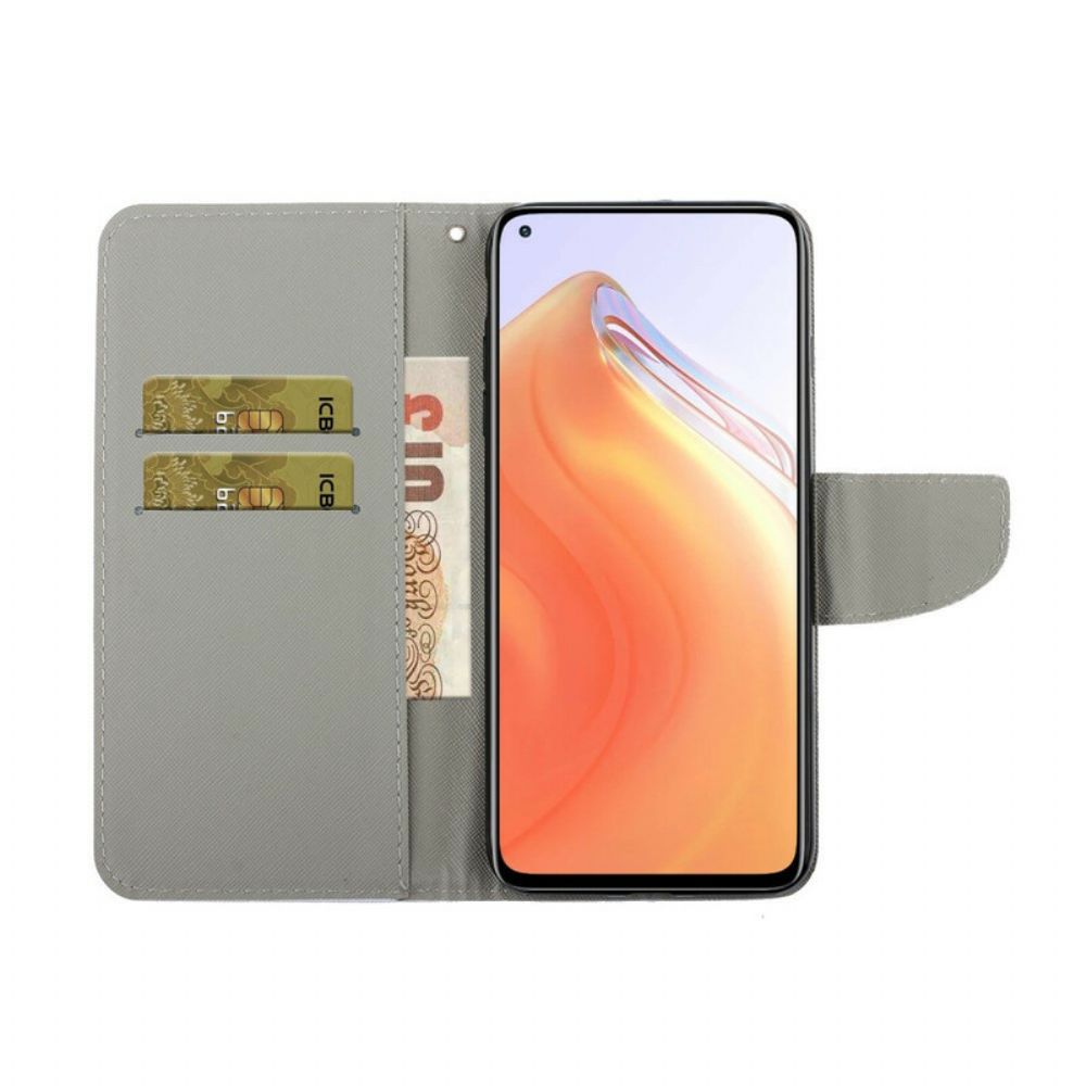 Flip Case voor Xiaomi Mi 10T / 10T Pro Met Ketting Vlinderriem Variaties