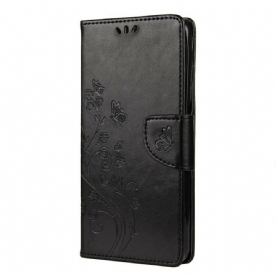 Folio-hoesje voor Xiaomi Mi 10T / 10T Pro Aziatische Vlinders En Bloemen