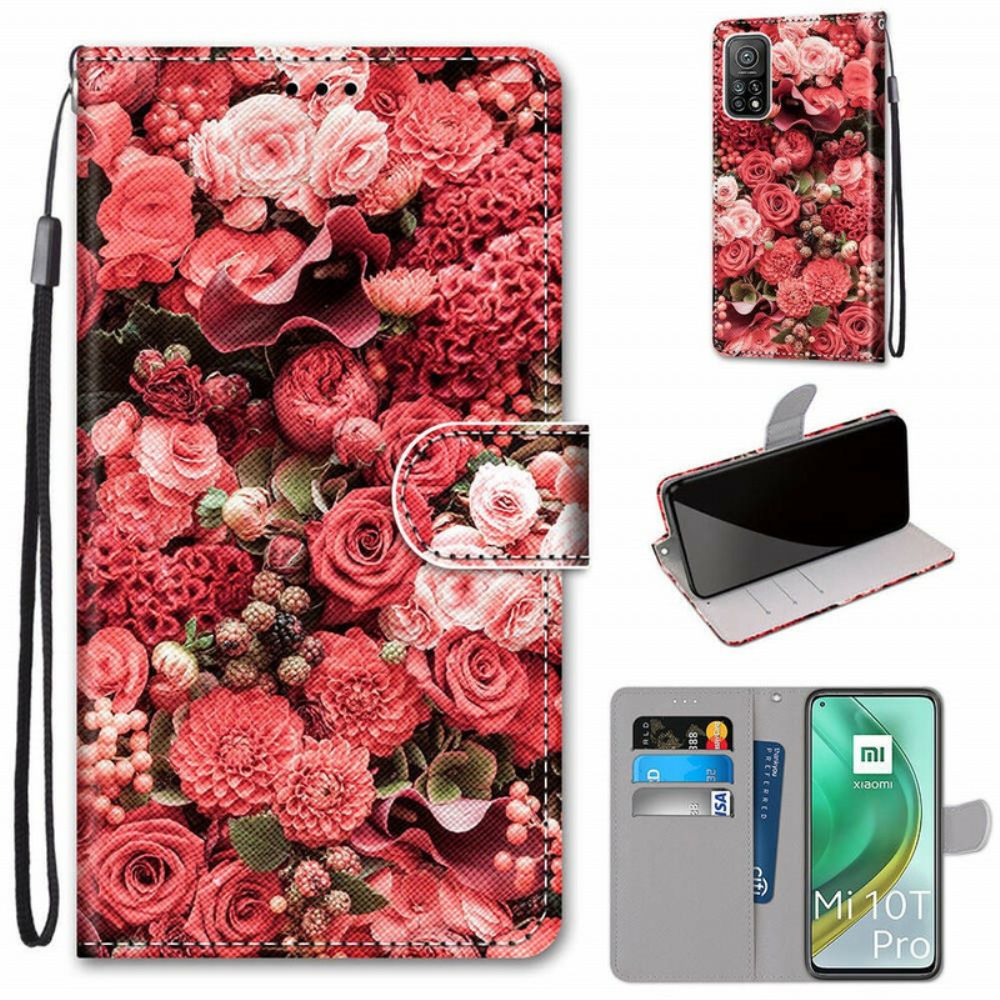 Folio-hoesje voor Xiaomi Mi 10T / 10T Pro Bloemromantiek