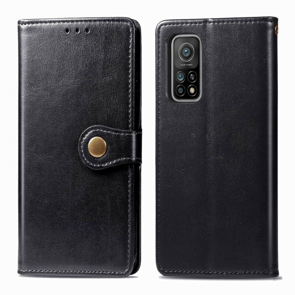 Folio-hoesje voor Xiaomi Mi 10T / 10T Pro Faux Leder En Vintage Sluiting