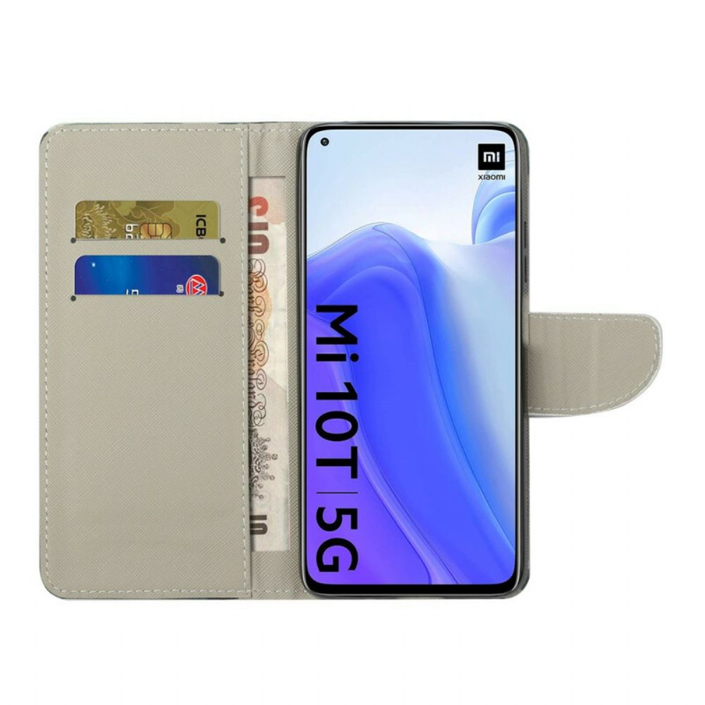 Folio-hoesje voor Xiaomi Mi 10T / 10T Pro Gevaarlijke Beer