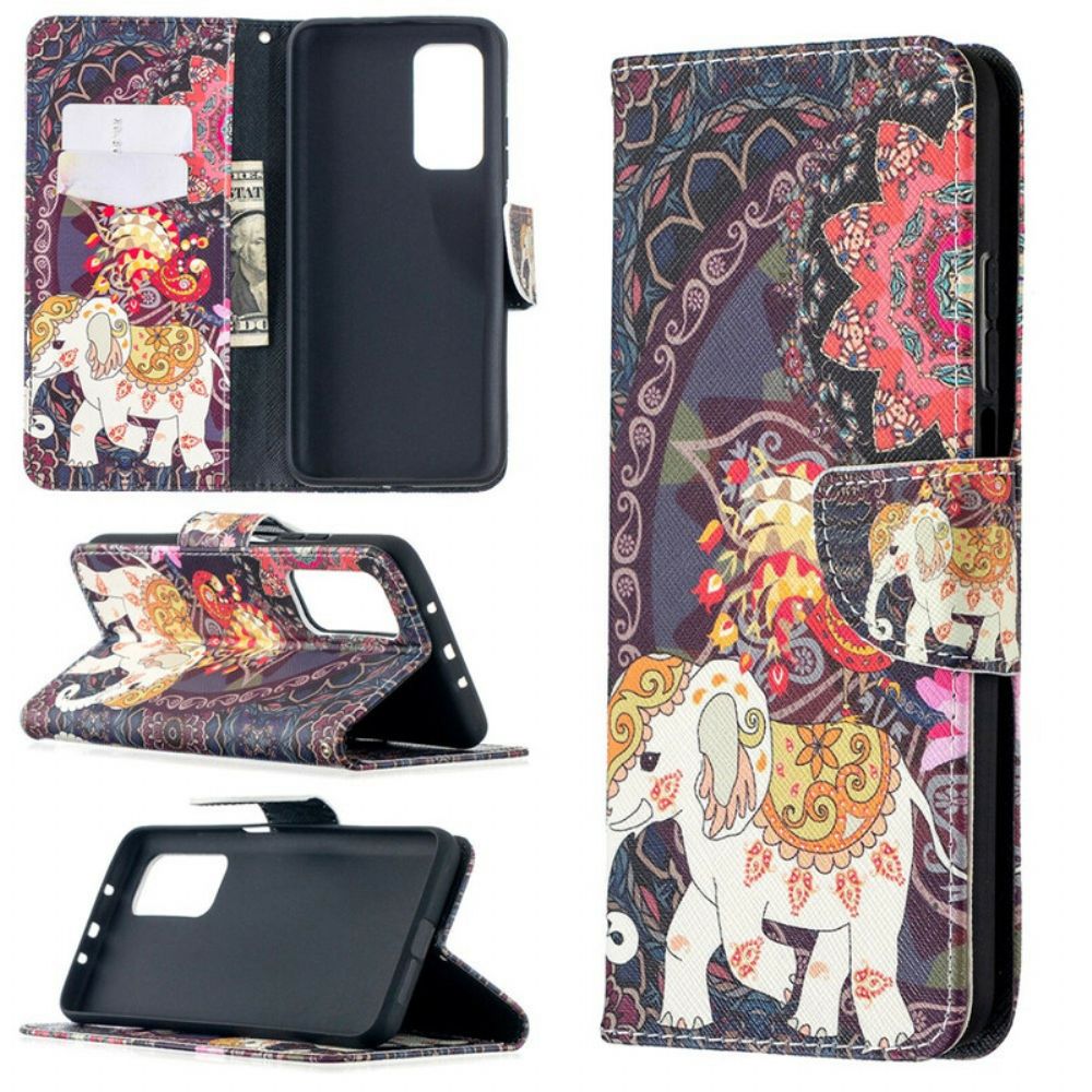 Folio-hoesje voor Xiaomi Mi 10T / 10T Pro Indische Olifanten