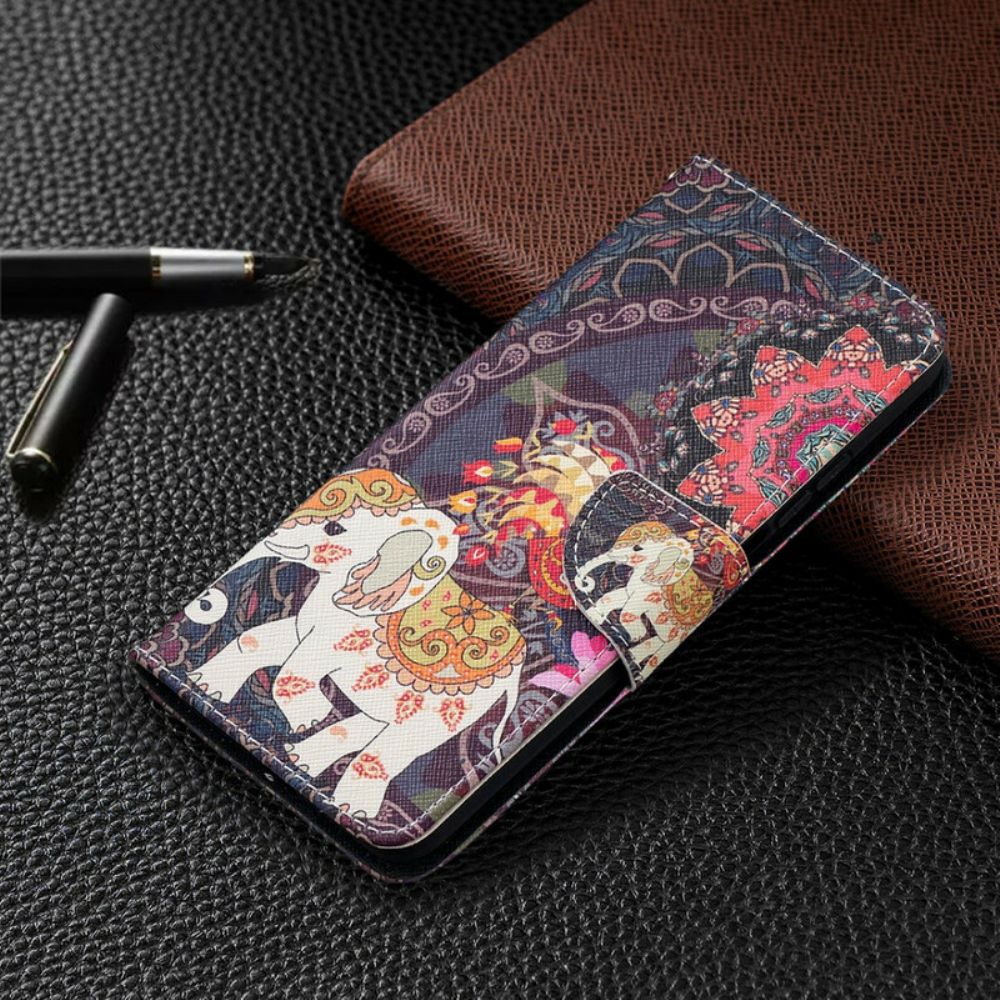 Folio-hoesje voor Xiaomi Mi 10T / 10T Pro Indische Olifanten