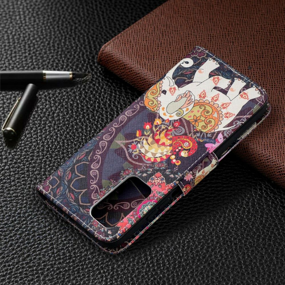 Folio-hoesje voor Xiaomi Mi 10T / 10T Pro Indische Olifanten