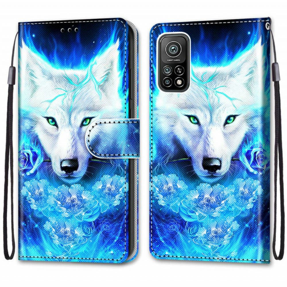 Folio-hoesje voor Xiaomi Mi 10T / 10T Pro Magische Wolf