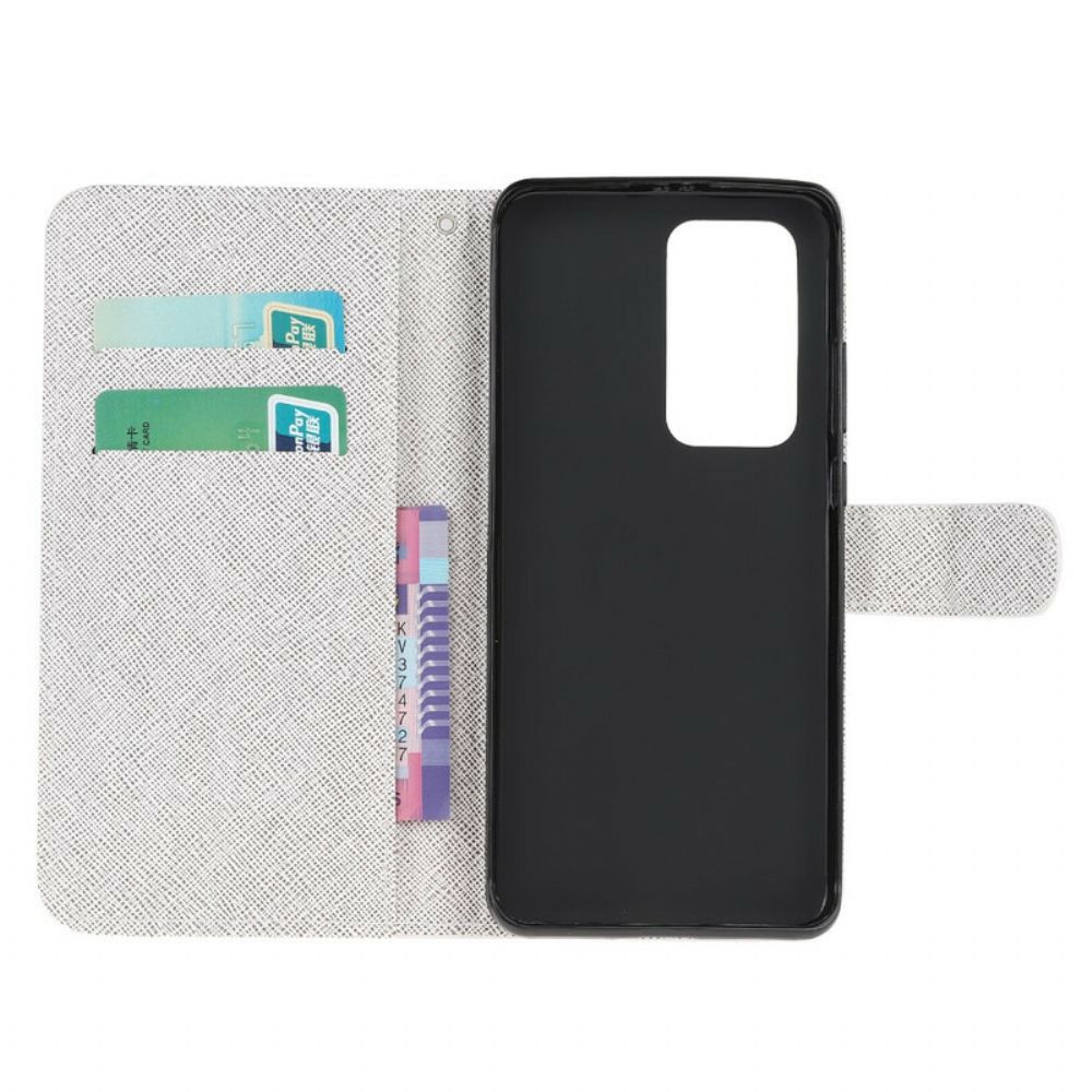 Folio-hoesje voor Xiaomi Mi 10T / 10T Pro Met Ketting Funky Katten Met Riem