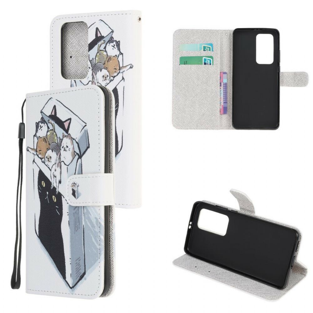 Folio-hoesje voor Xiaomi Mi 10T / 10T Pro Met Ketting Thong Kat Levering