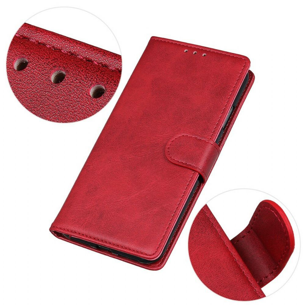 Folio-hoesje voor Xiaomi Mi 10T / 10T Pro Retro Mat Leereffect