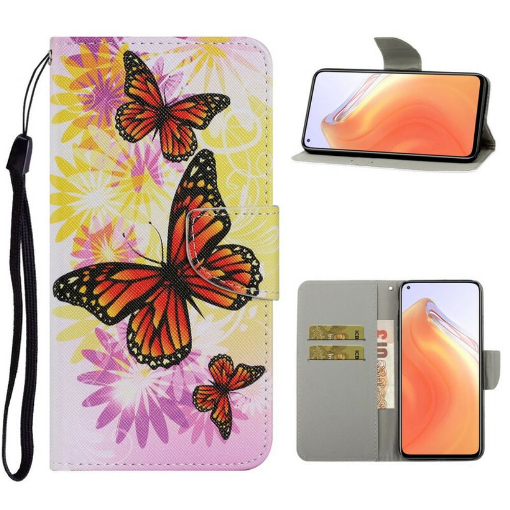 Folio-hoesje voor Xiaomi Mi 10T / 10T Pro Vlinders En Zomerbloemen